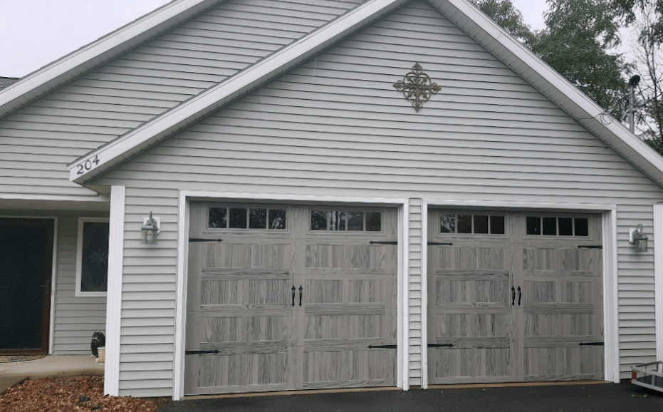stamped carriage house garage doors